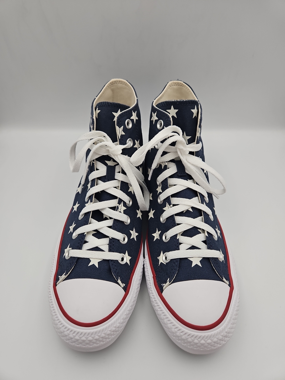 Converse High-Top Star Canvas Sneakers - Navy & White - Picture 3 of 8